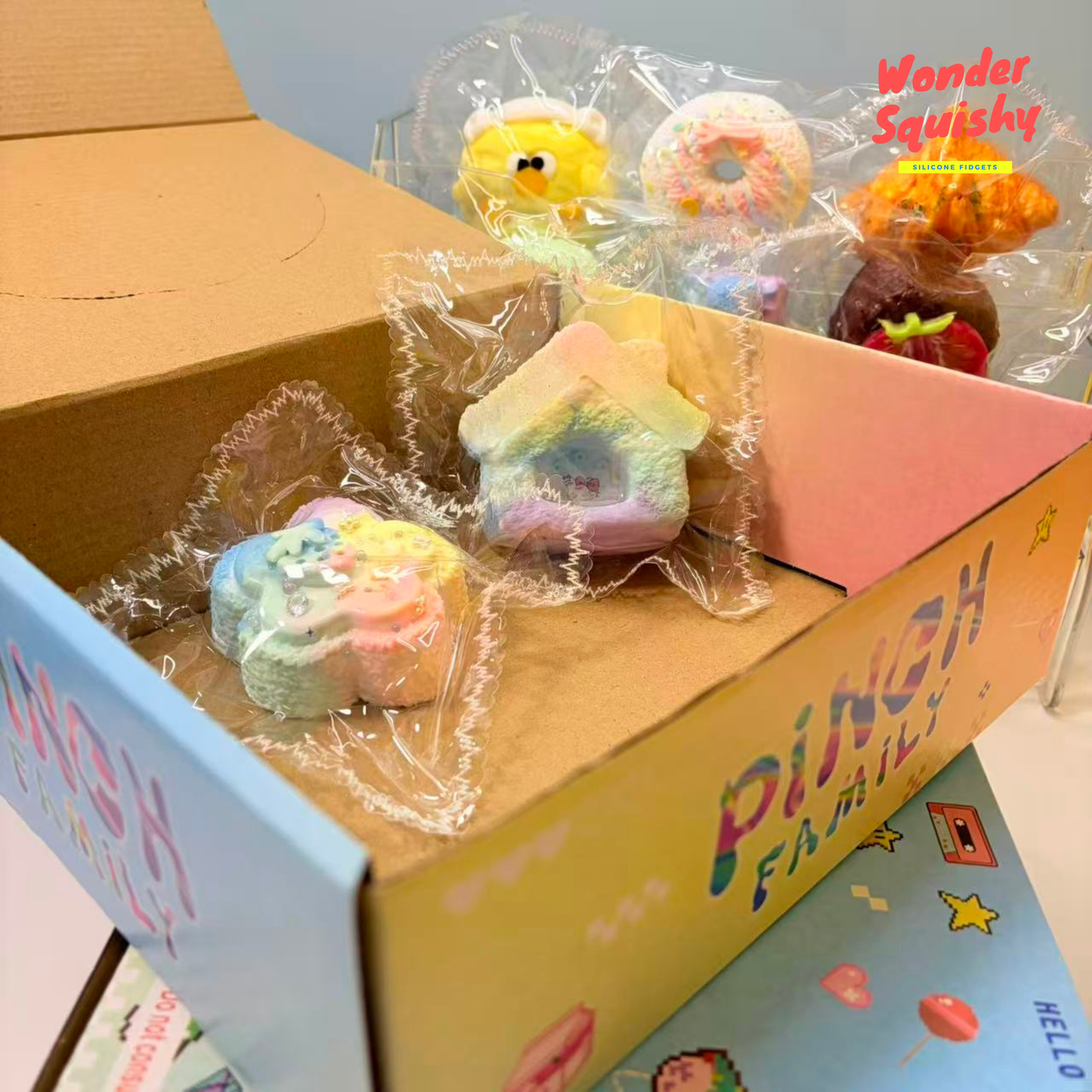 Squishy-Set • Enthält 2 Squishies aus lebensmittelechtem Silikon von Taba • TikTok Live Special