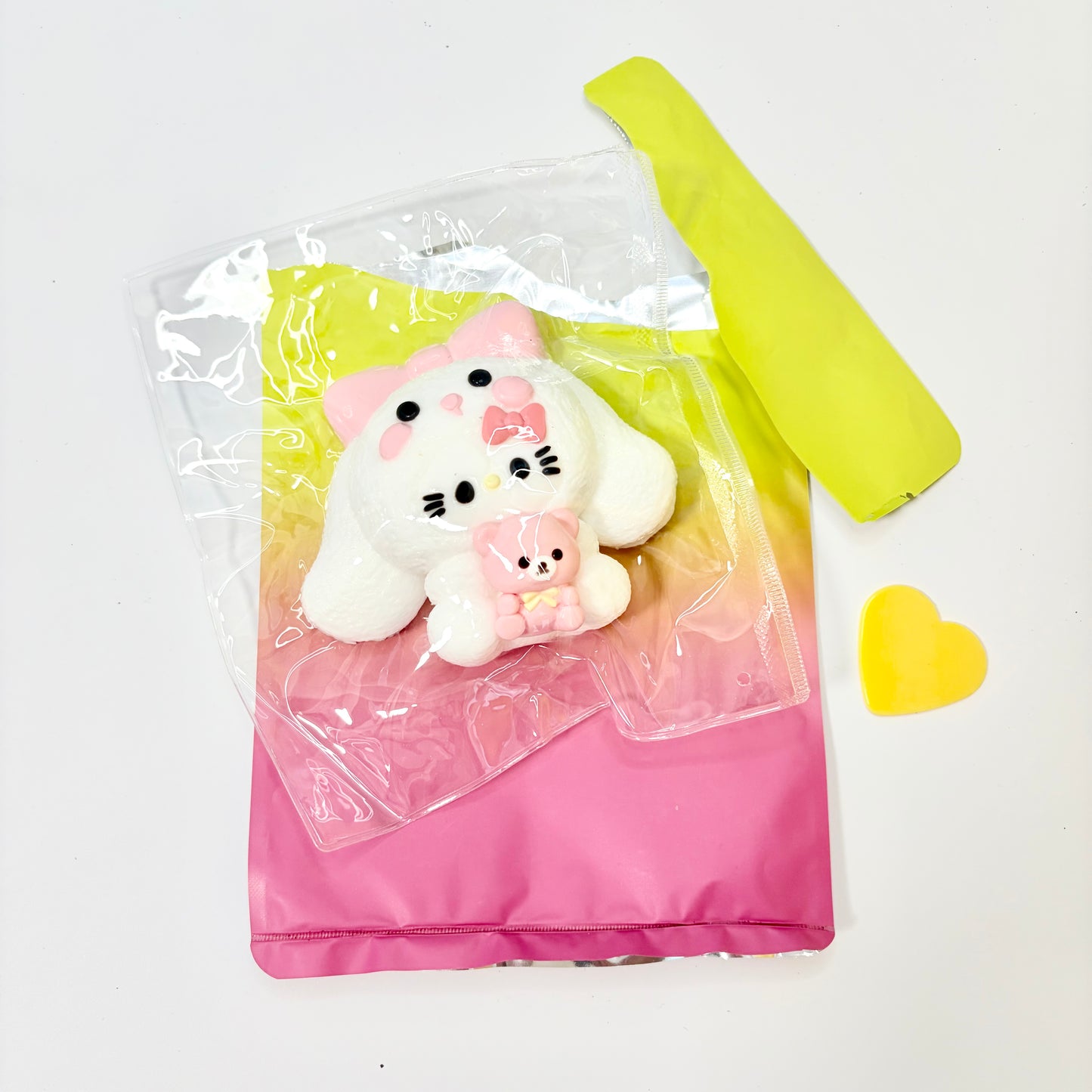 Glückstaschen-Pack • 4 Original-Glückstaschen enthalten • Handgemachtes lebensmittelechtes Silikon-Taba Squishy